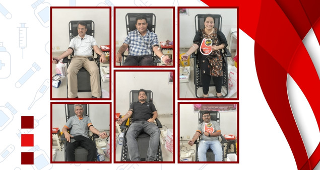 Team participating in Blood Donation Drive 2024 to support health and community welfare