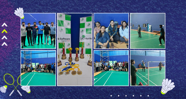 Highlights from NetWeb Badminton League 2024 showcasing energy teamwork and sportsmanship
