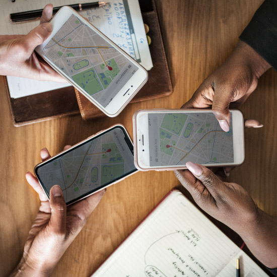 Smartphone Application for Geo-based routing