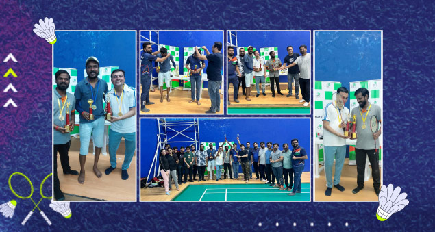 Highlights from NetWeb Badminton League 2024 showcasing energy teamwork and sportsmanship