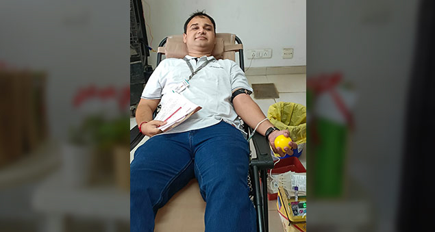 employees volunteering for blood donation during the 2022 campaign
