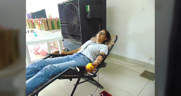 employees volunteering for blood donation during the 2022 campaign