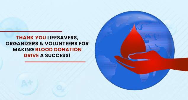 employees donating blood during the 2023 blood donation drive