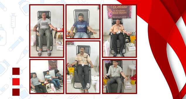 Team participating in Blood Donation Drive 2024 to support health and community welfare