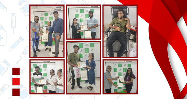 Team participating in Blood Donation Drive 2024 to support health and community welfare