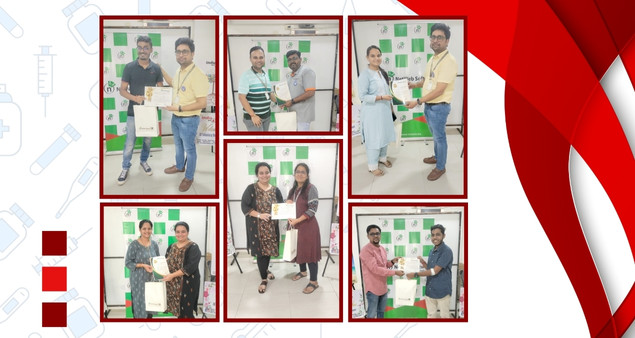 Team participating in Blood Donation Drive 2024 to support health and community welfare