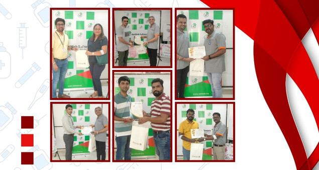 Team participating in Blood Donation Drive 2024 to support health and community welfare