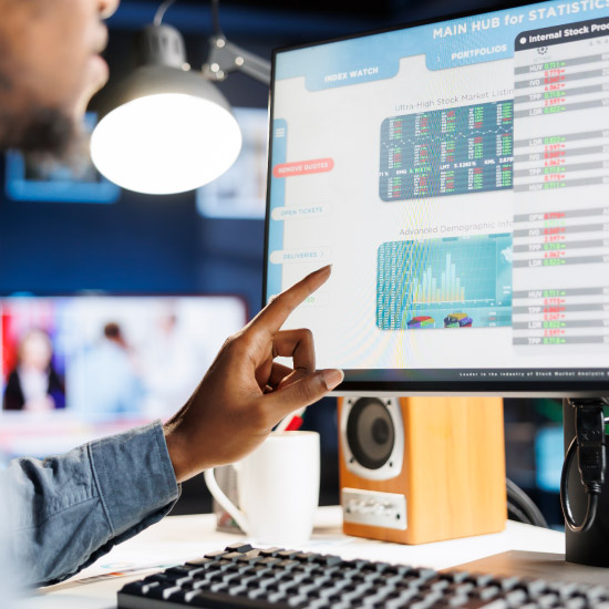 RPA bot executing credit approval tasks on banking software