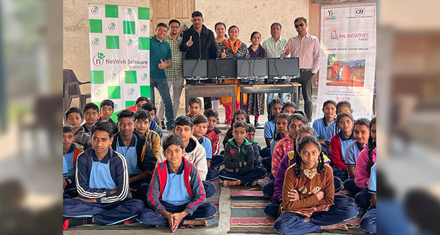 team supporting digital learning initiatives for students and communities