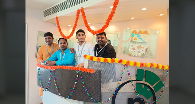 team enjoying diwali 2022 with cultural programs and festive lights