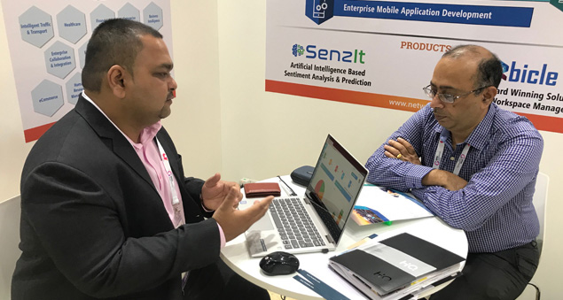 team participating in global tech exhibition gitex 2019 in dubai