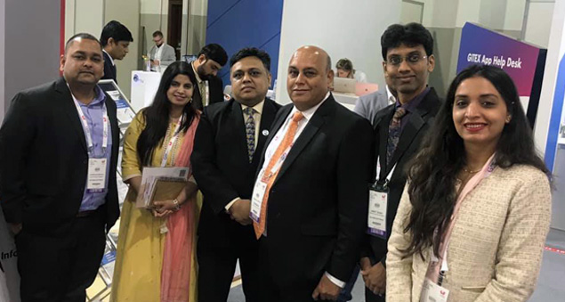 team participating in global tech exhibition gitex 2019 in dubai