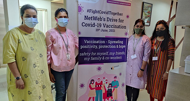 employees getting vaccinated or participating in health awareness activity