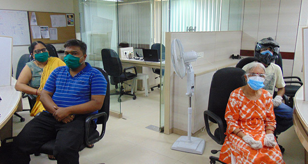 employees getting vaccinated or participating in health awareness activity