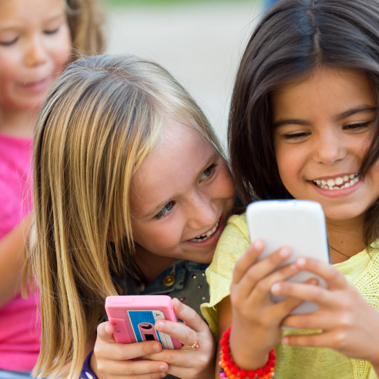 Child-friendly social app with posts and reactions