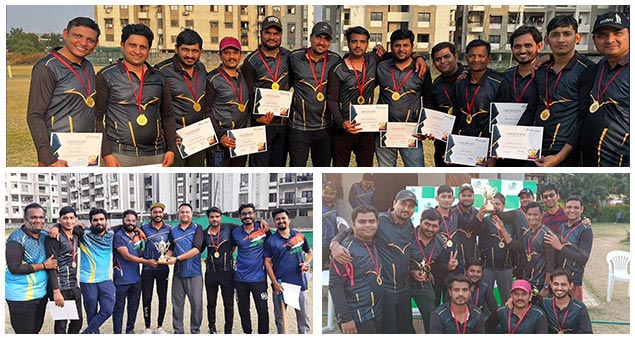 employees engaging in cricket matches and team bonding during netweb premier league 2022 to 2023