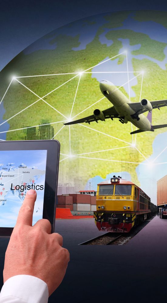 Dashboard showing live vehicle tracking and route optimization