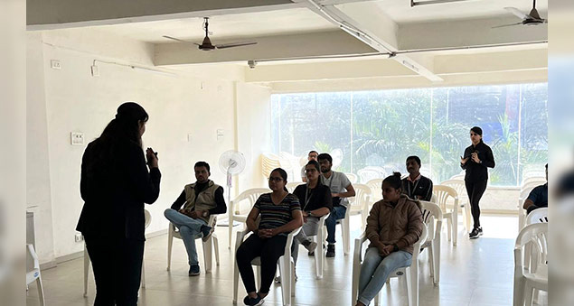 employees participating in wellness week activities promoting health and mental wellbeing