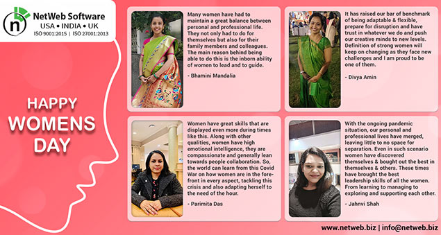 team honoring women employees with events and recognition on women’s day 2021